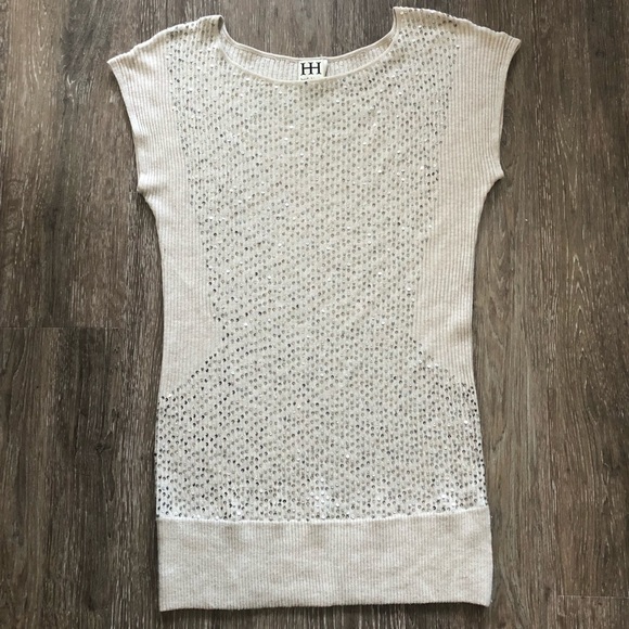 Haute Hippie Tops - Haute Hippie Sequin Knit Tunic Dress